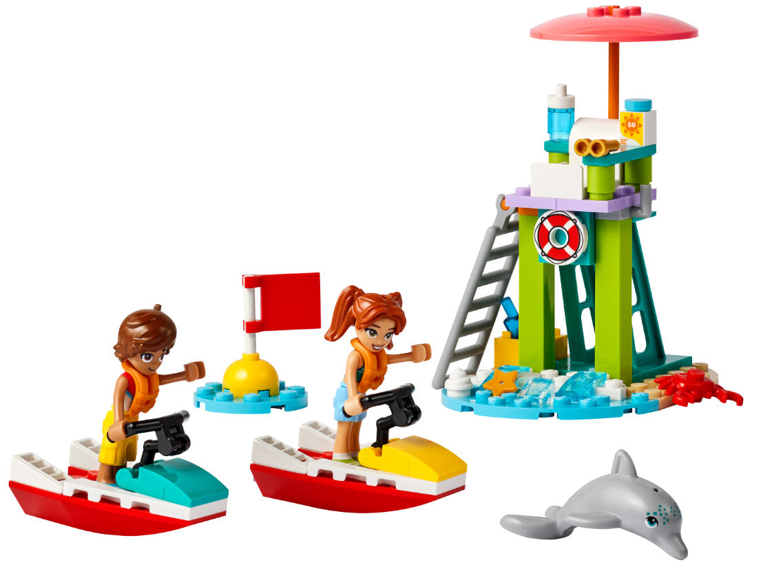Inhalt: LEGO Friends 42623 Rettungsschwimmer Aussichtsturm mit Jetskis