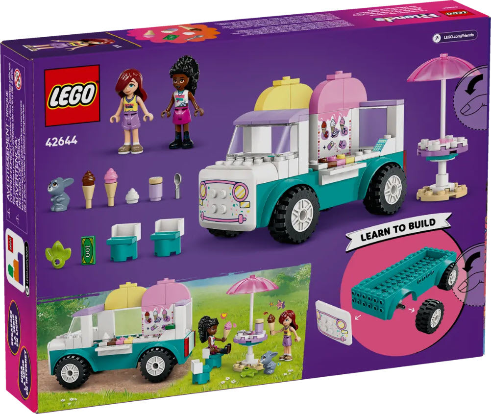 Box Rückseite: LEGO Friends 42644 Heartlake City Eiswagen