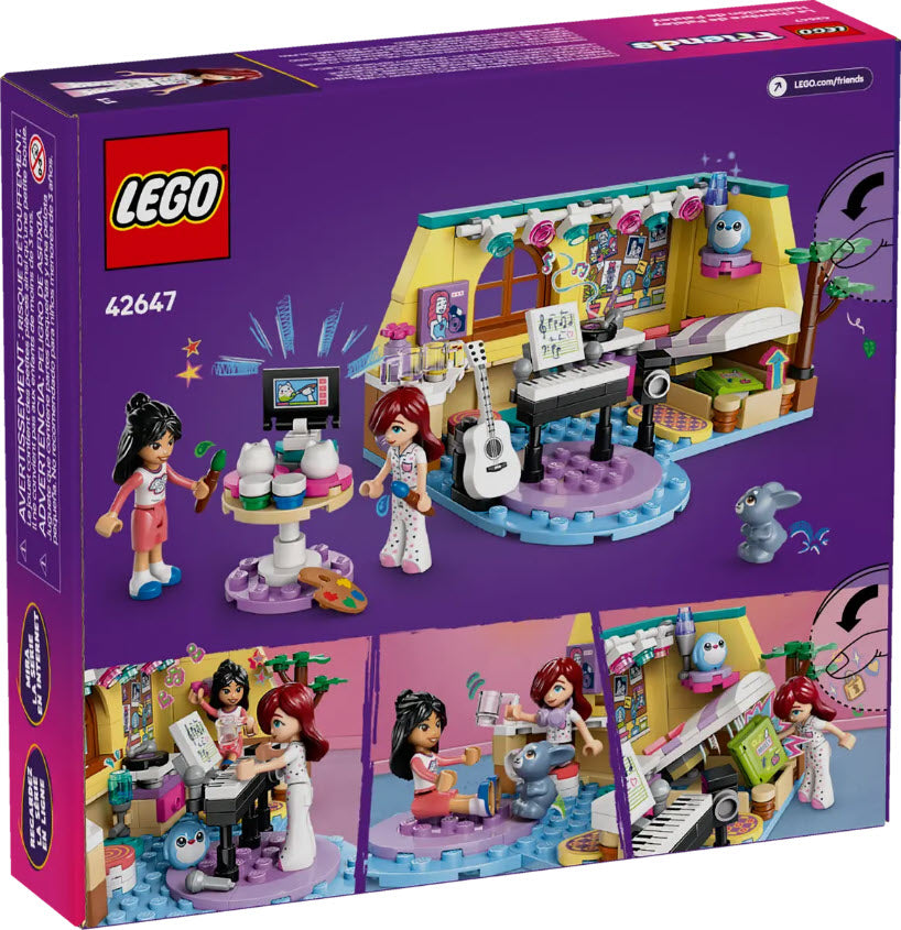 Box Rückseite: LEGO Friends 42647 Paisleys Zimmer