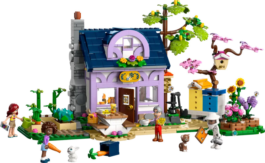 Inhalt: LEGO Friends 42669 Haus und Blumengarten der Imker