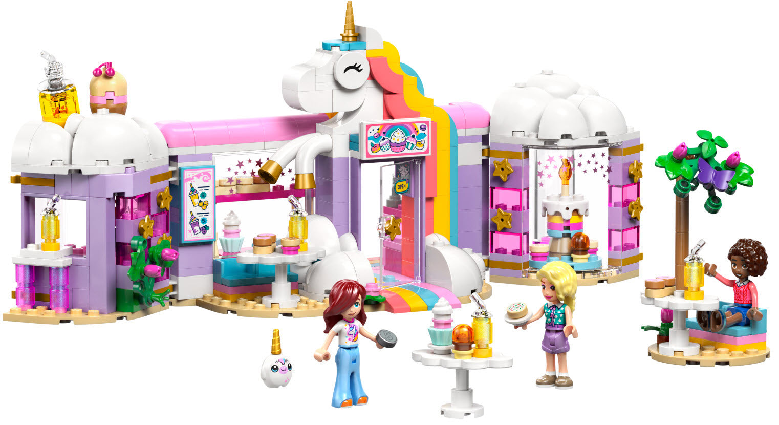 Inhalt: LEGO Friends 42684 Einhorn-Traumcafé