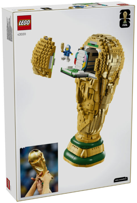 Box Rückseite: LEGO Editions 43020 Offizieller Pokal der FIFA Fußball-Weltmeisterschaft