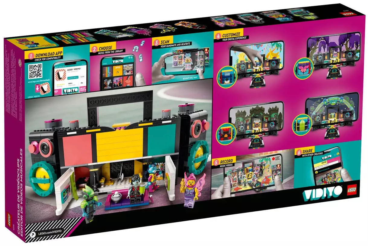 Box Rückansicht: LEGO VIDIYO 43115 Boombox
