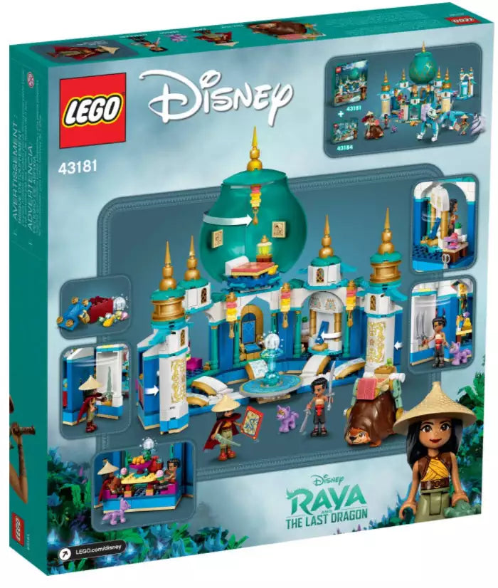 Box Rückseite: LEGO Disney Princess 43181 Raya und der Herzpalast