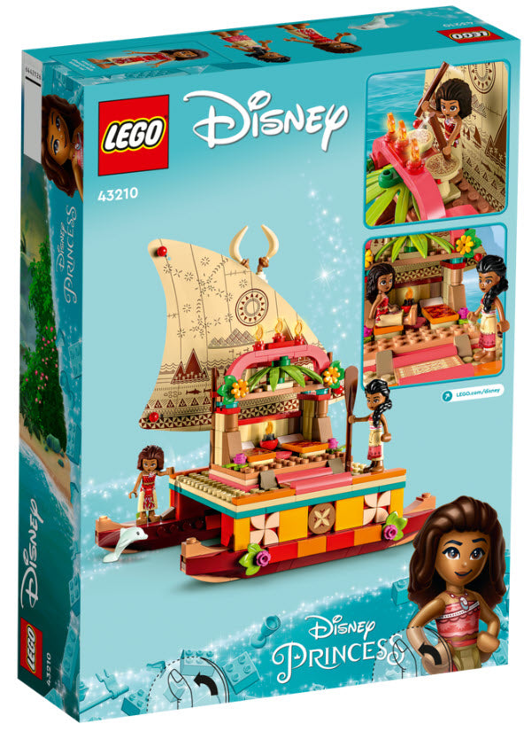 Box Rückseite: LEGO Disney Princess 43210 Vaianas Katamaran