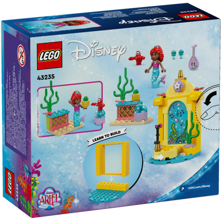 Box Rückansicht: LEGO Disney 43235 Arielles Musikbühne