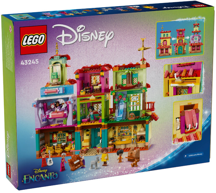 Box Rückansicht: LEGO Disney 43245 Das magische Haus der Madrigals