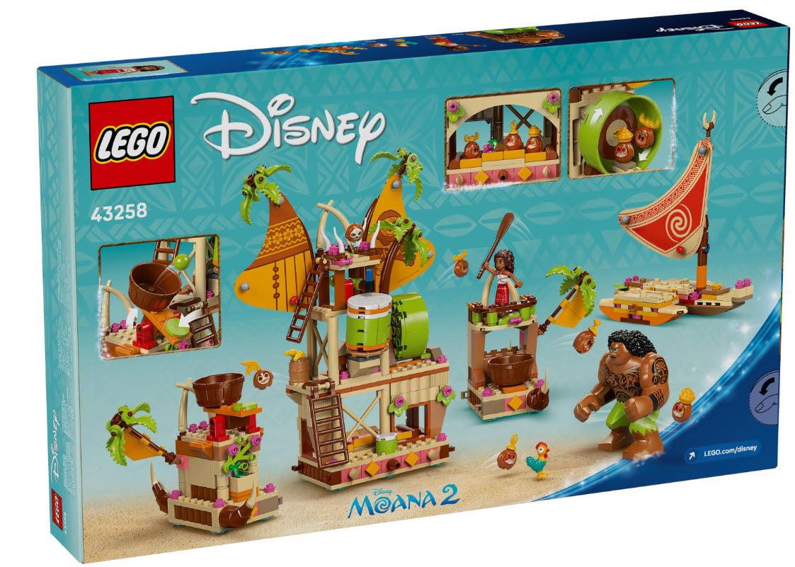 Box Rückseite: LEGO Disney 43258 Kakamora-Barge