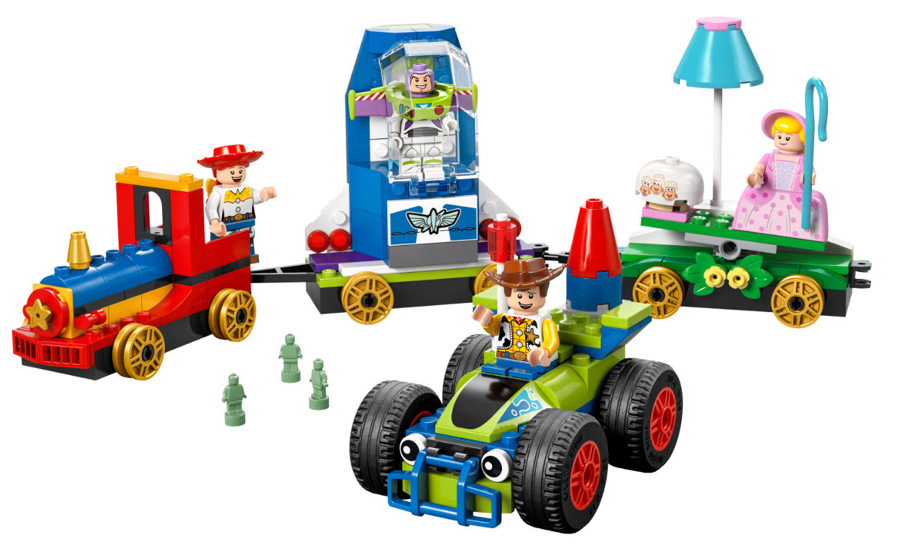 Inhalt: LEGO Disney 43264 Partyzug und das Auto RC aus Toy Story