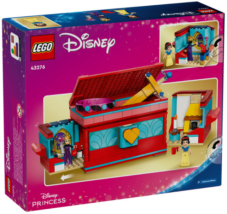 Box Rückansicht: LEGO Disney 43276 Schneewittchens Schmuckkassette