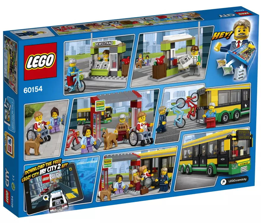LEGO City 60154 Busbahnhof, Box Rückansicht
