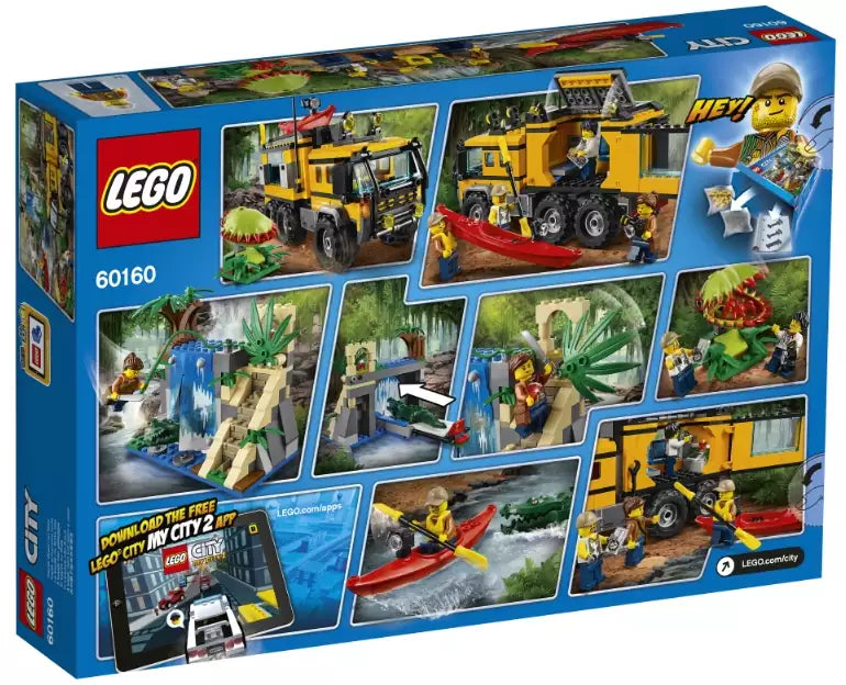Box Rückansicht: LEGO City 60160 Mobiles Dschungel-Labor