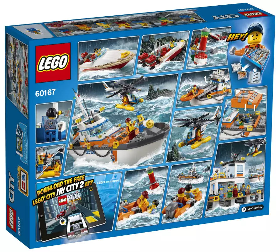 Box Rückansicht: LEGO City 60167 Küstenwachzentrum