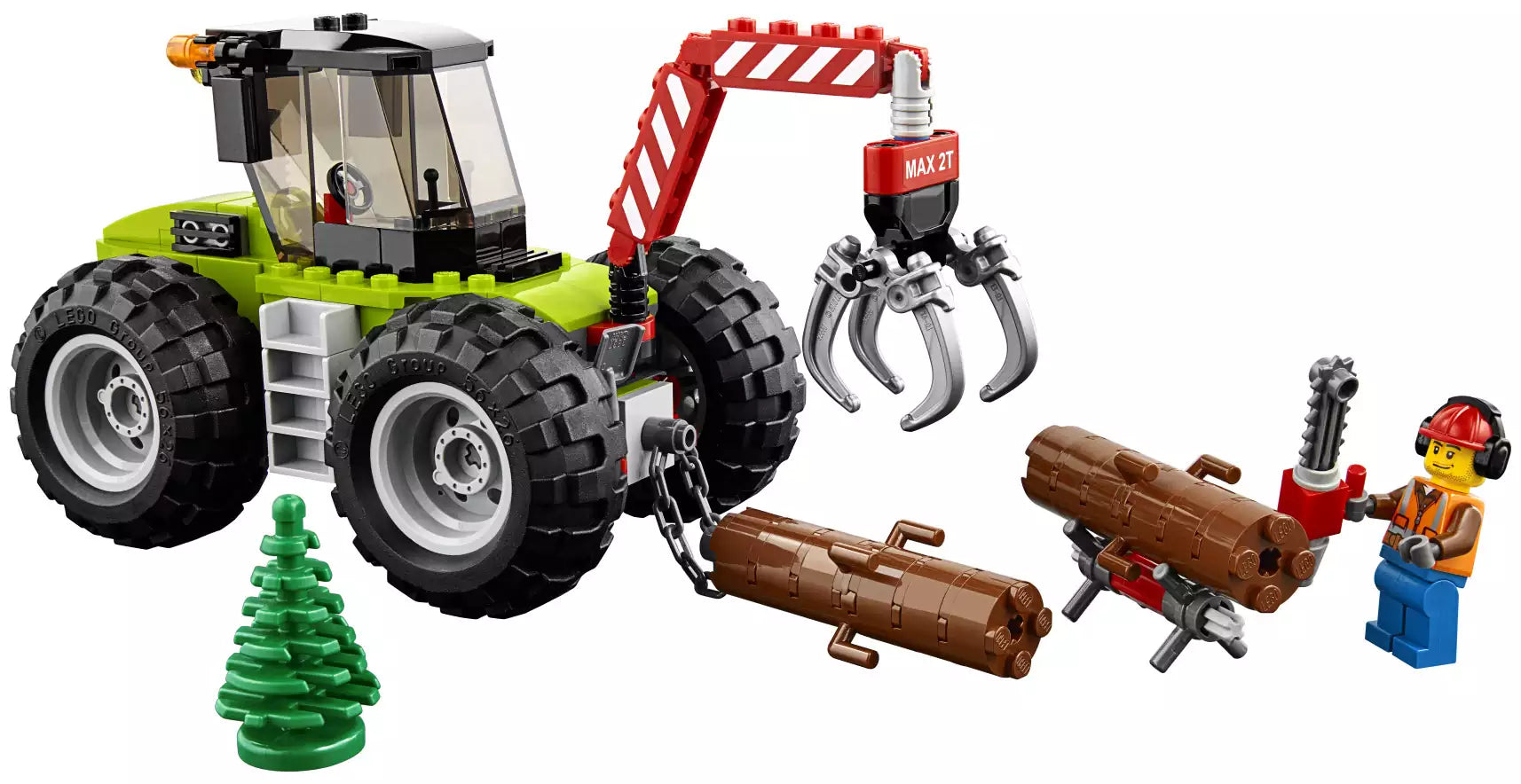 Inhalt: LEGO City 60181 Forsttraktor