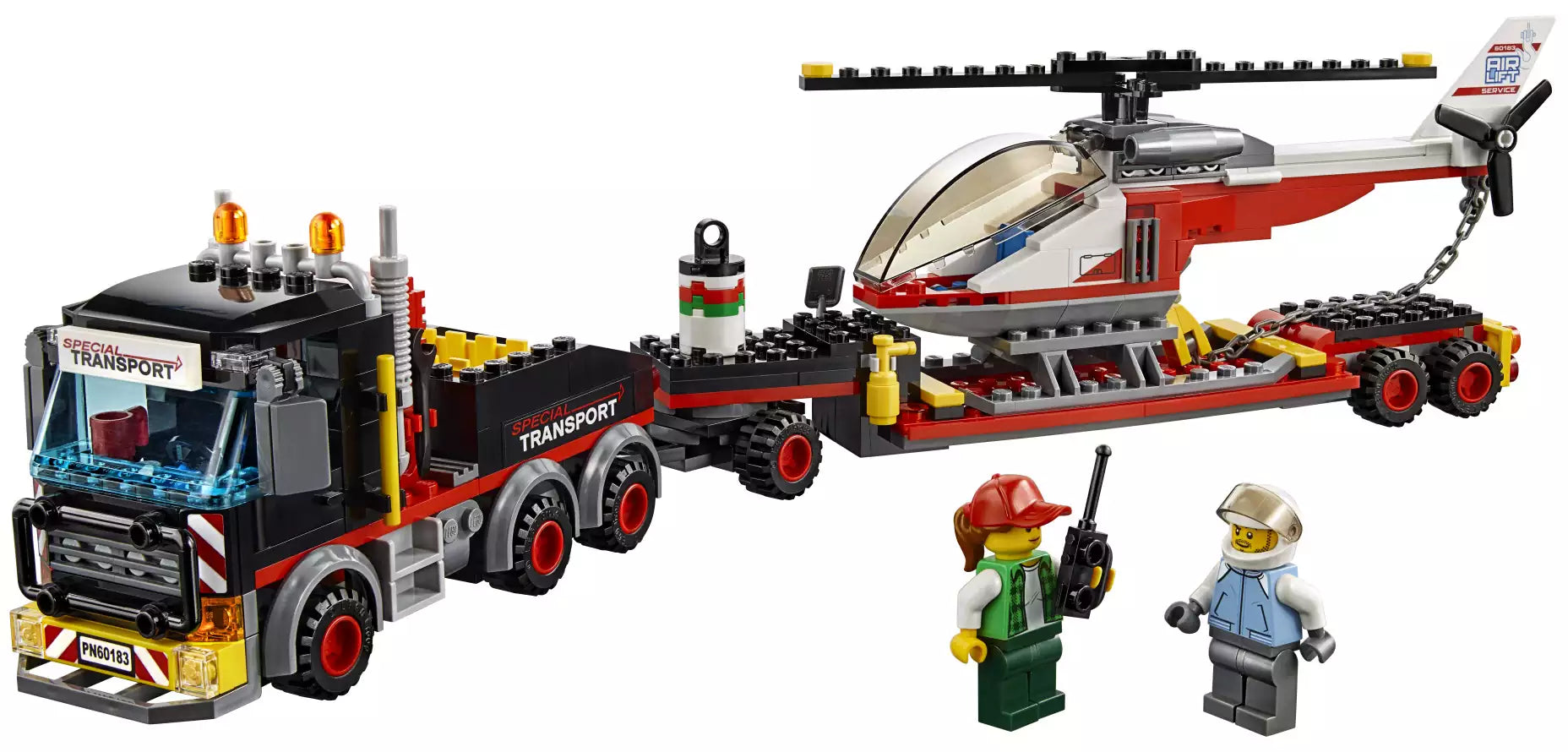 Inhalt: LEGO City 60183 Schwerlasttransporter
