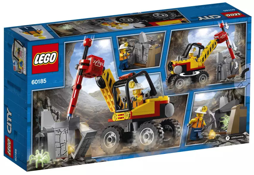 Box Rückansicht: LEGO City 60185 Power-Spalter für den Bergbau