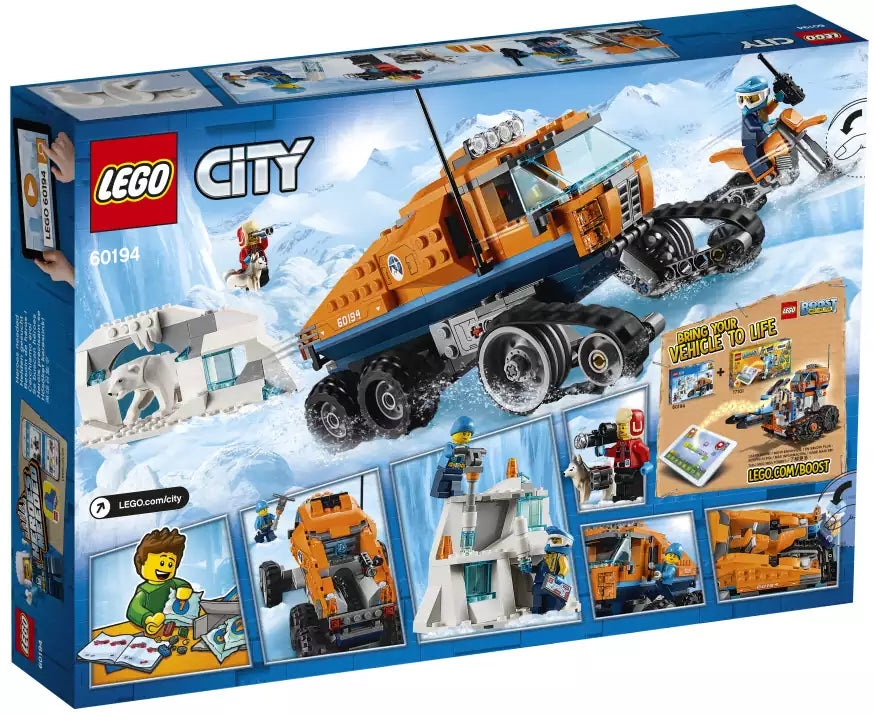 Box Rückansicht: LEGO City 60194 Arktis-Erkundungstruck