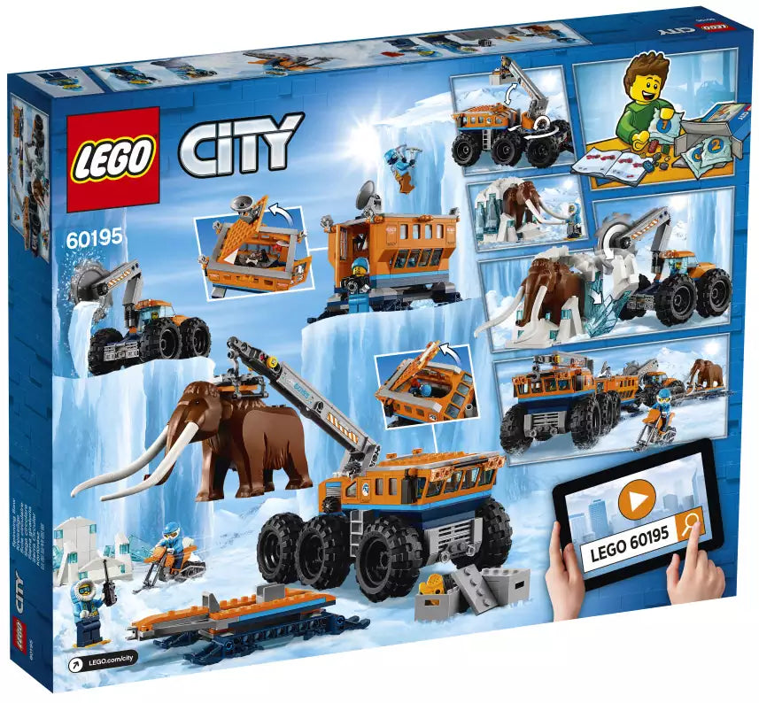 Box Rückansicht: LEGO City 60195 Mobile Arktis-Forschungsstation