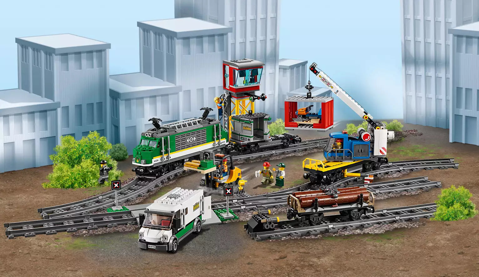 Szene: LEGO City 60197 Güterzug