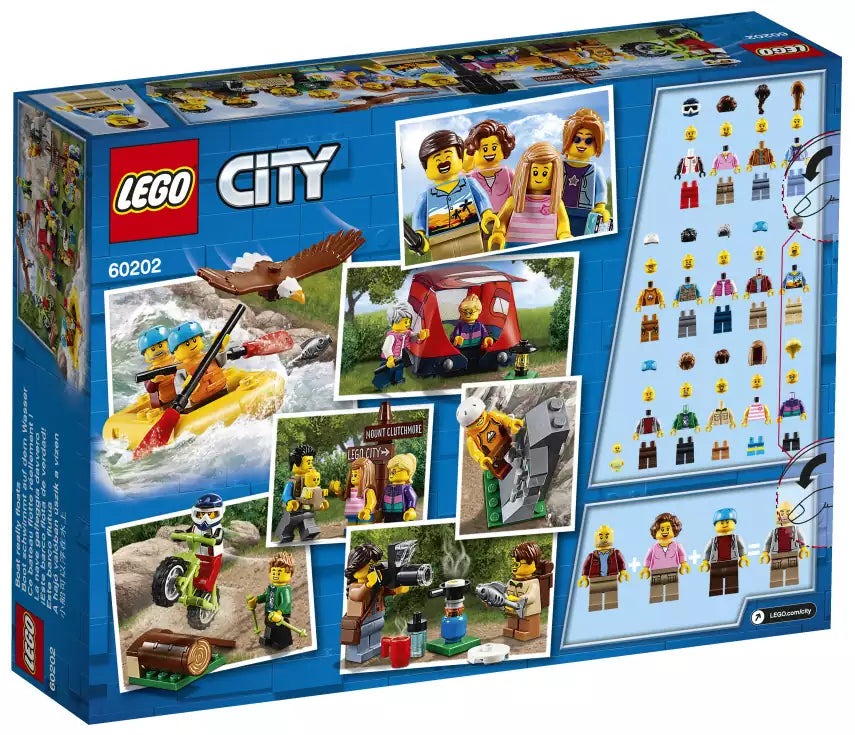 Box Rückansicht: LEGO City 60202 Stadtbewohner - Outdoor-Abenteuer