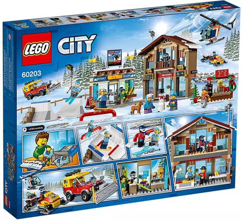 Box Rückansicht: LEGO City 60203 Ski Resort