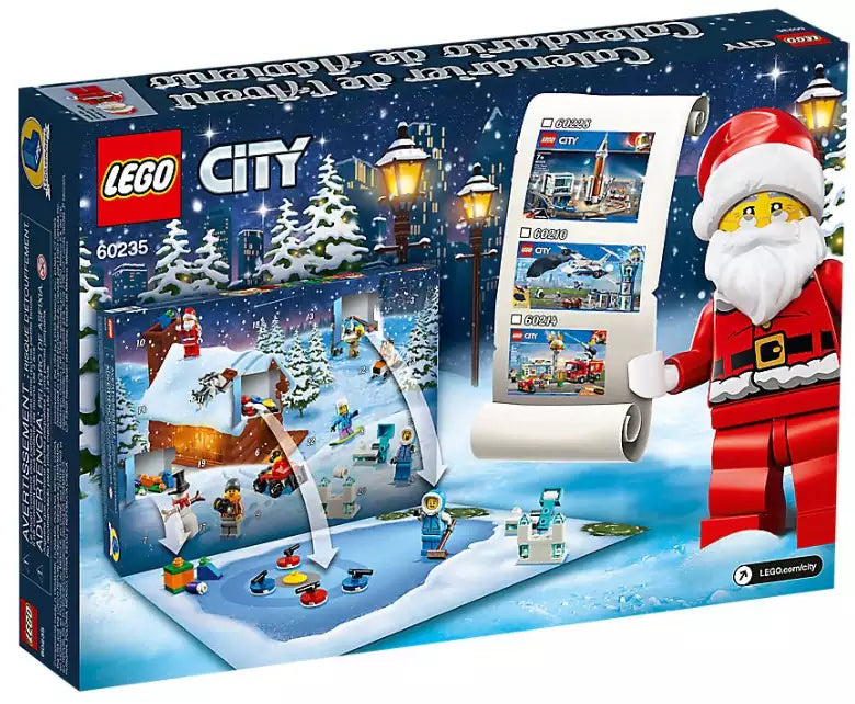 Box Rückansicht: LEGO City 60235 Adventskalender 2019