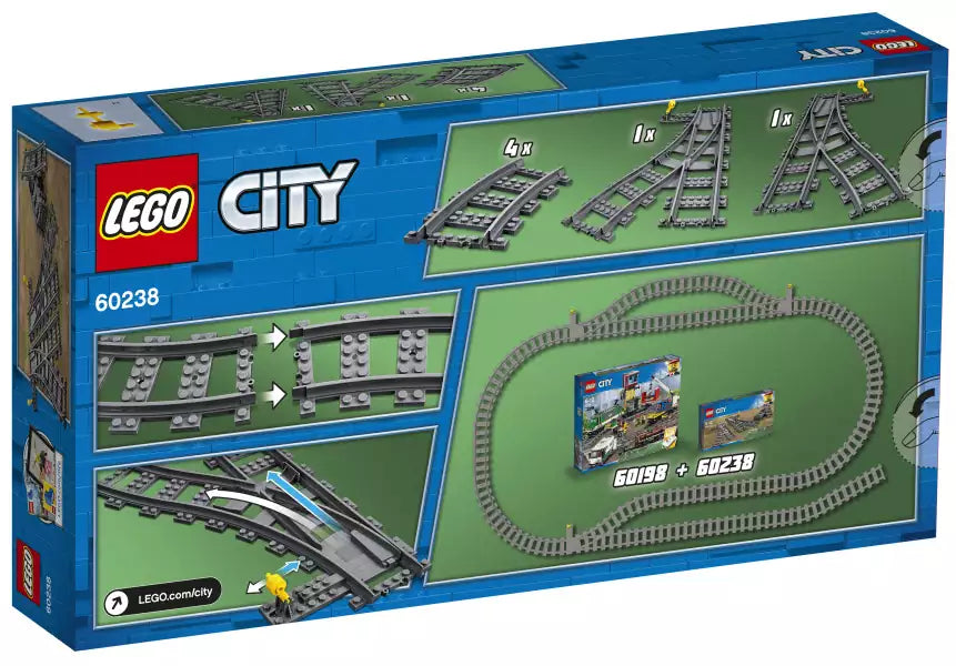 Box Rückansicht: LEGO City 60238 Weichen