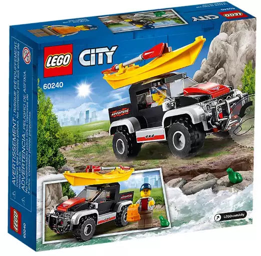 Box Rückseite: LEGO City 60240 Kajak-Abenteuer