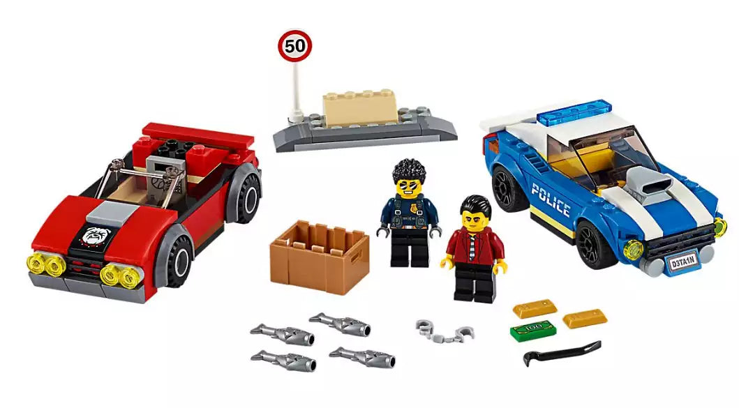 Inhalt: LEGO City 60242 Festnahme auf der Autobahn