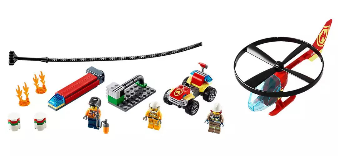 Inhalt: LEGO City 60248 Einsatz mit dem Feuerwehrhubschrauber
