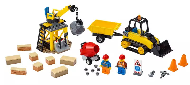 Inhalt: LEGO City 60252 Bagger auf der Baustelle