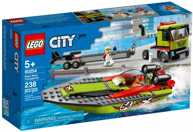 LEGO City 60254 Rennboot-Transporter