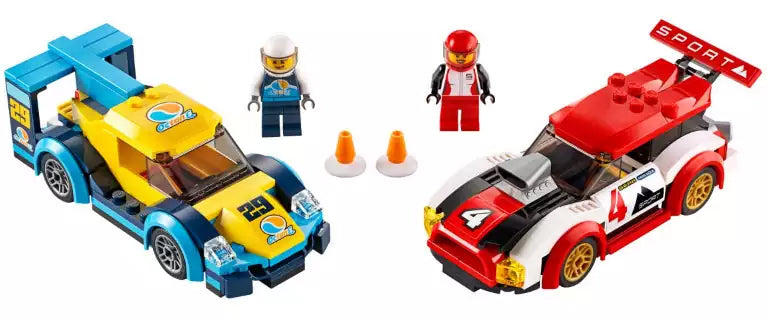 Inhalt: LEGO City 60256 Rennwagen-Duell