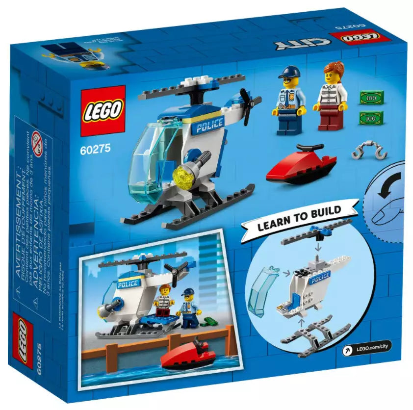 Box Rückseite: LEGO City 60275 Polizeihubschrauber