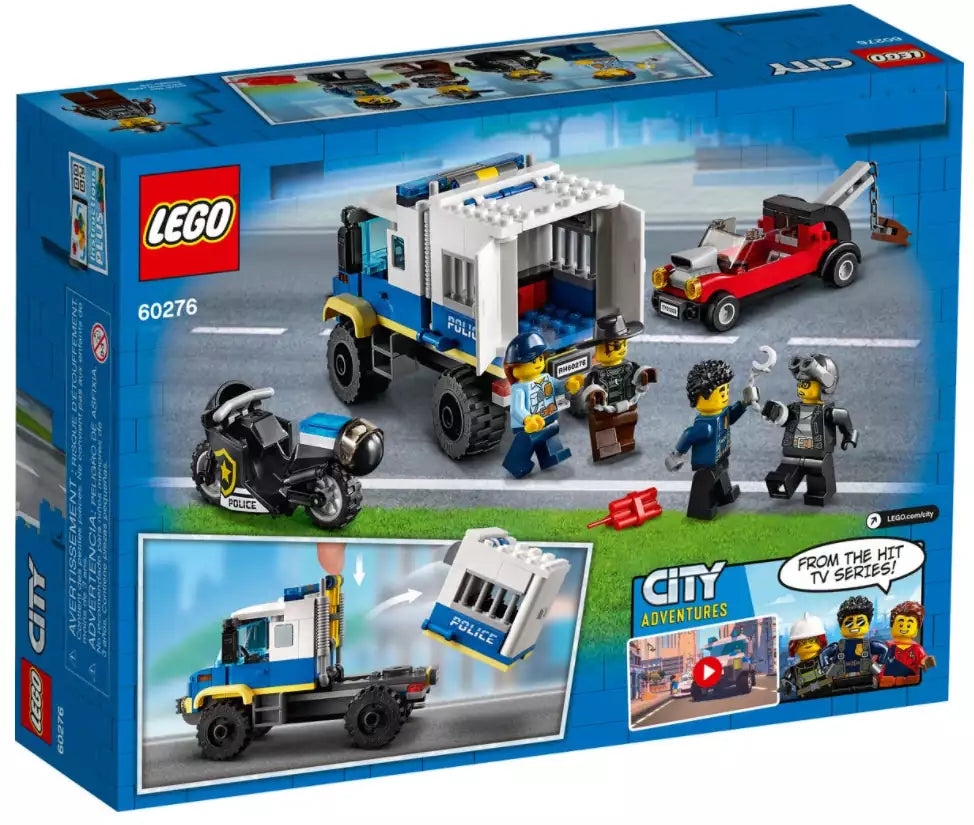 Box Rückseite: LEGO City 60276 Polizei Gefangenentransporter