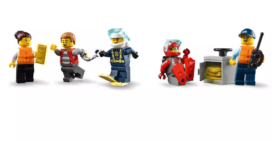 Minifiguren: LEGO City 60277 Polizeiboot