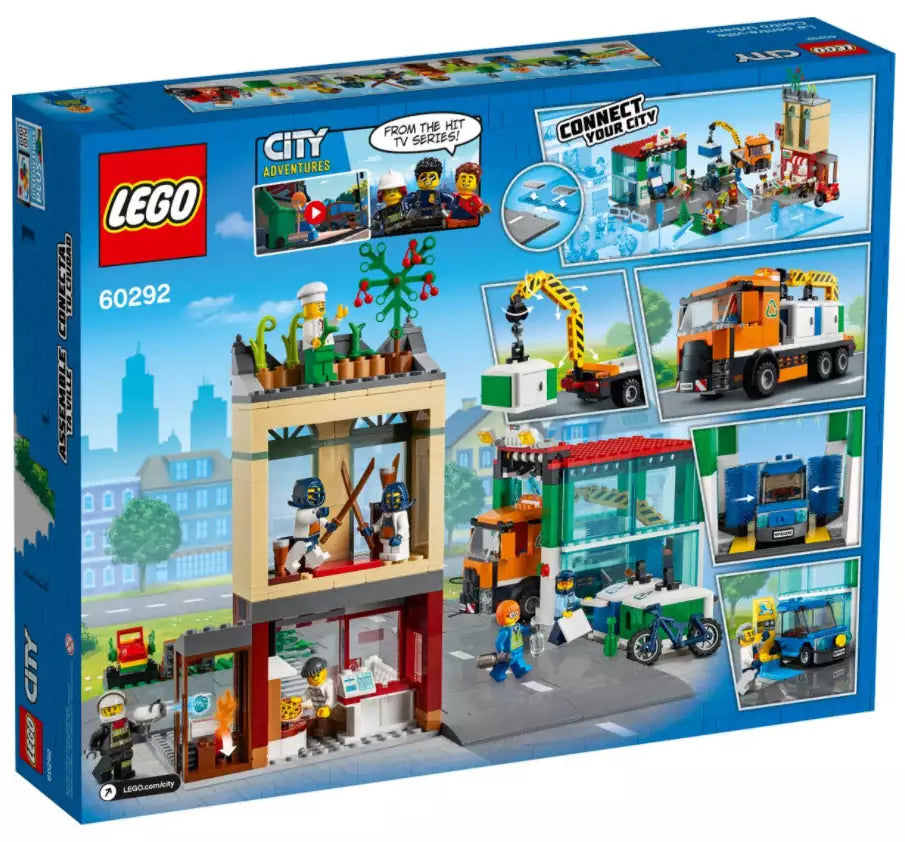 Box Rückseite: LEGO City 60292 Stadtzentrum