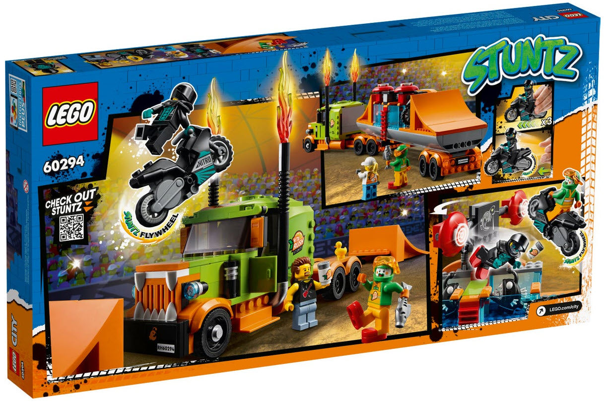 Box Rückansicht: LEGO City 60294 Stuntshow-Truck