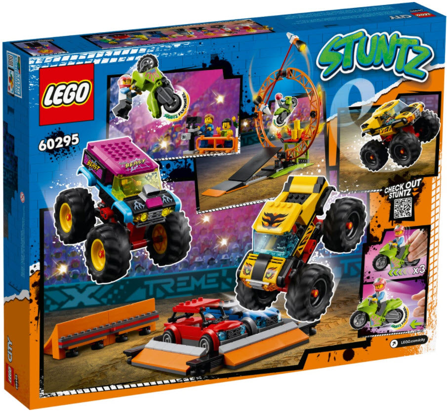 Box Rückansicht: LEGO City 60295 Stuntshow-Arena