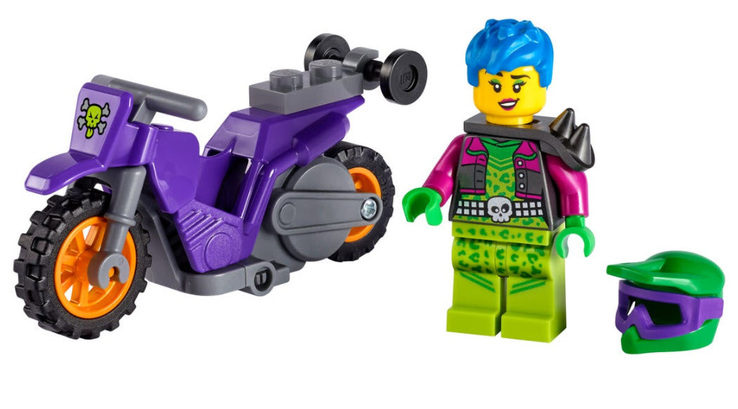Inhalt: LEGO City 60296 Wheelie-Stuntbike
