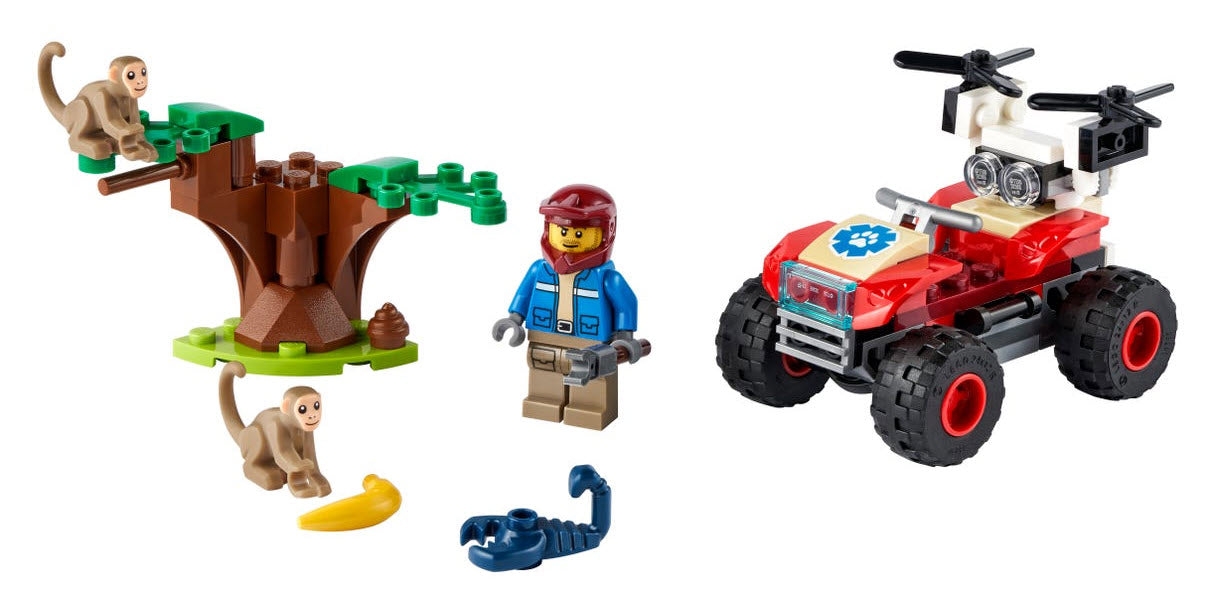 Inhalt: LEGO City 60300 Tierrettungs-Quad