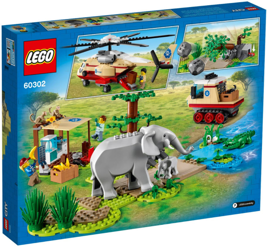 Box Rückseite: LEGO City 60302 Tierrettungseinsatz