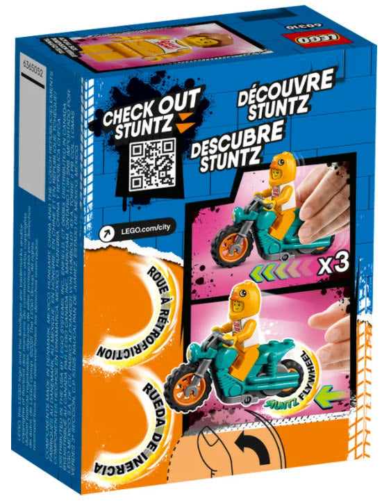 Box Rückansicht: LEGO City 60310 Maskottchen-Stuntbike
