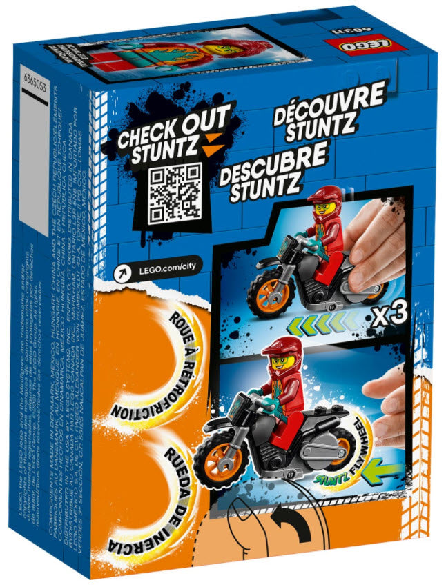 Box Rückansicht: LEGO City 60311 Feuer-Stuntbike