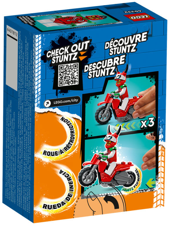 Box Rückansicht: LEGO City 60332 Skorpion-Stuntbike