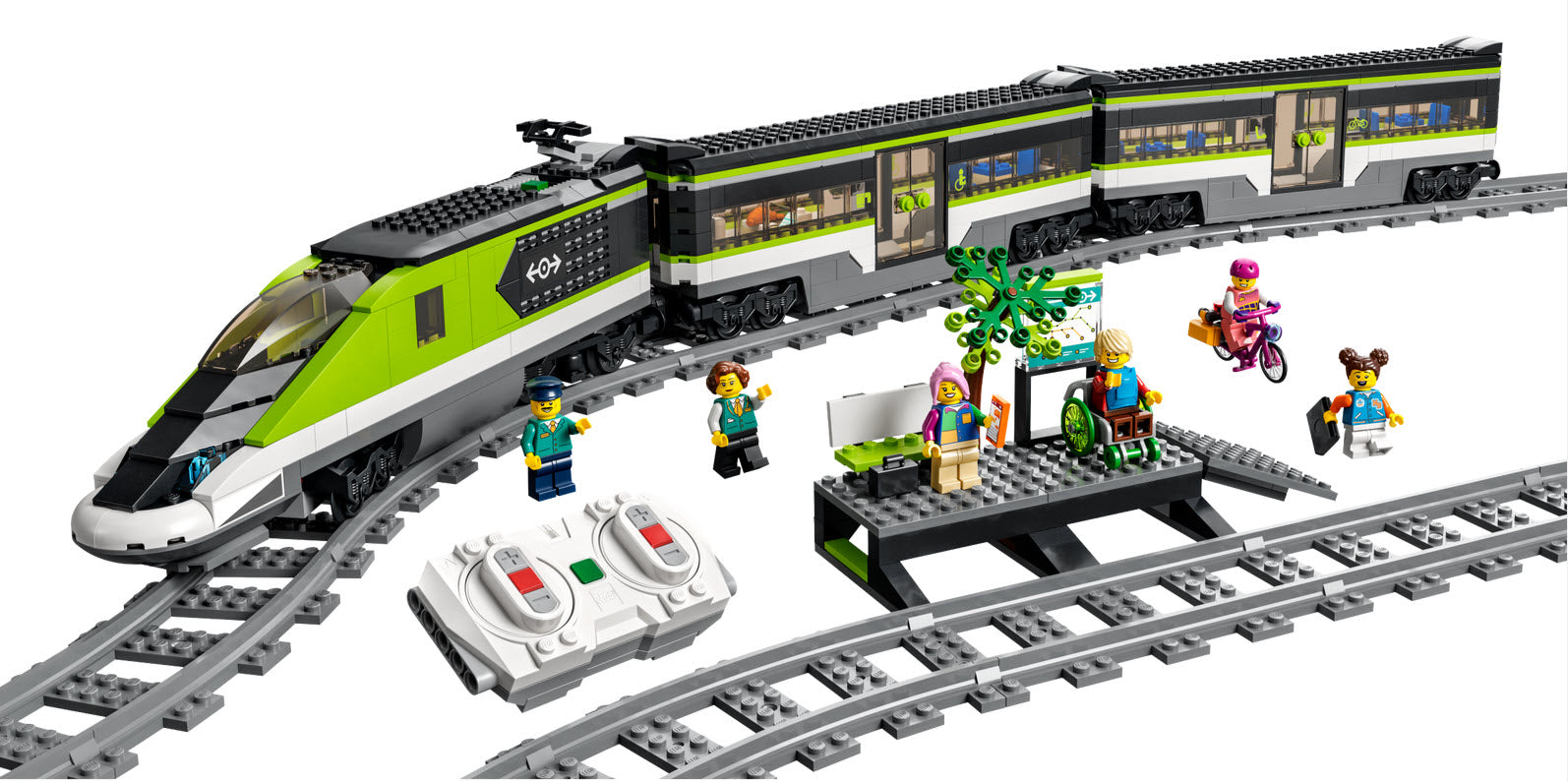 Inhalt: LEGO City 60337 Personen-Schnellzug