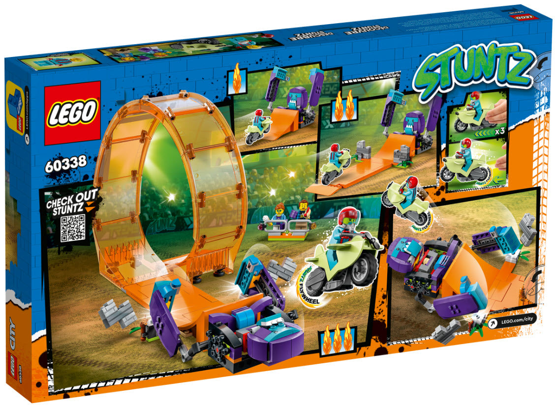 Box Rückseite: LEGO City 60338 Schimpansen-Stuntlooping