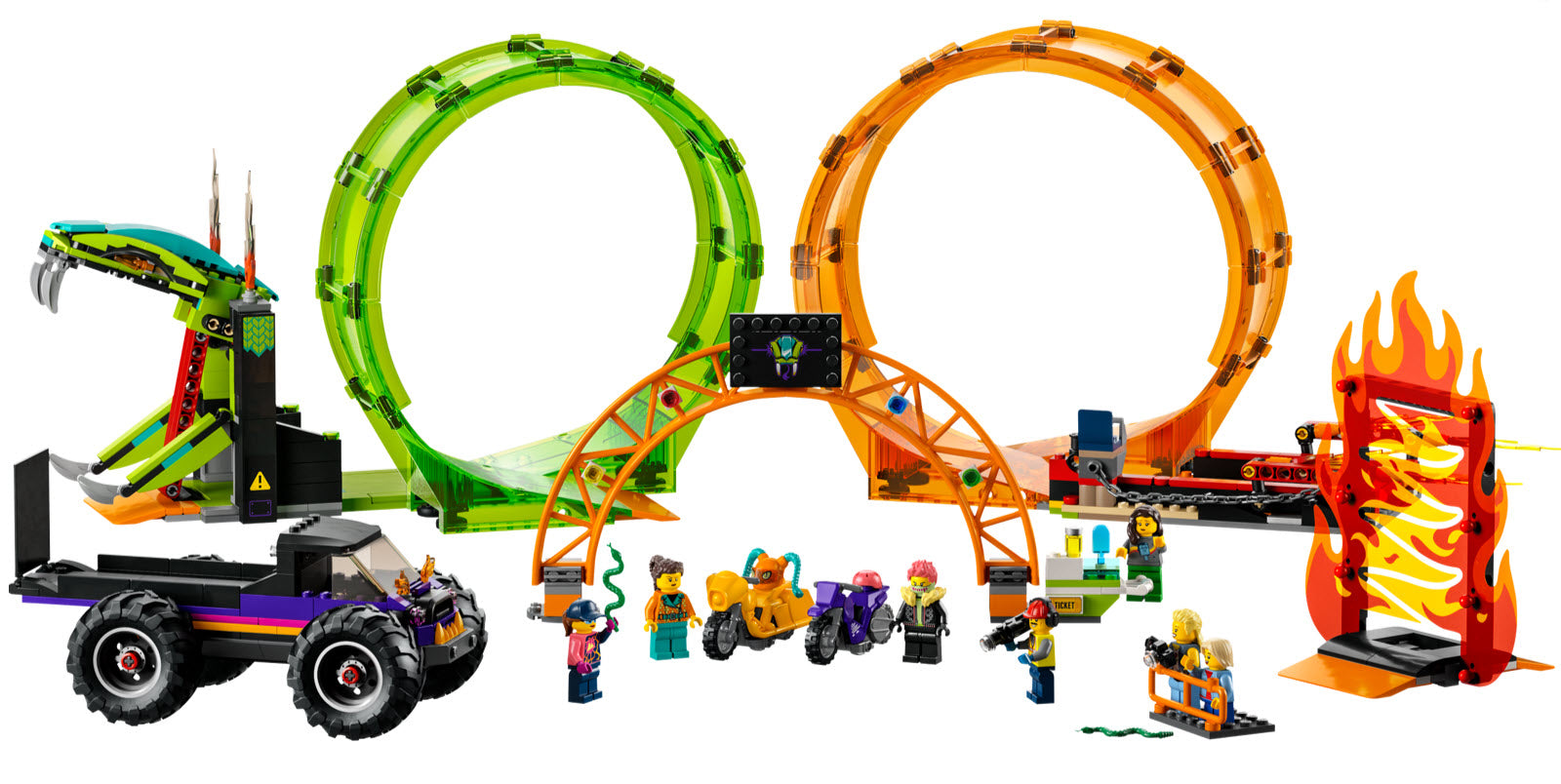 Inhalt: LEGO City 60339 Stuntshow-Doppellooping