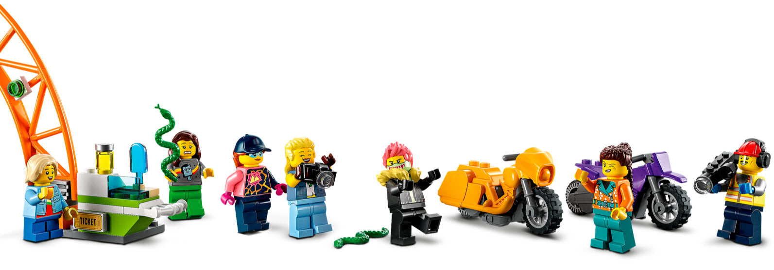Minifiguren: LEGO City 60339 Stuntshow-Doppellooping