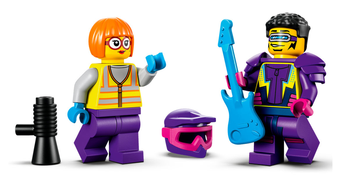 Minifiguren: LEGO City 60340 Hindernis-Stuntchallenge
